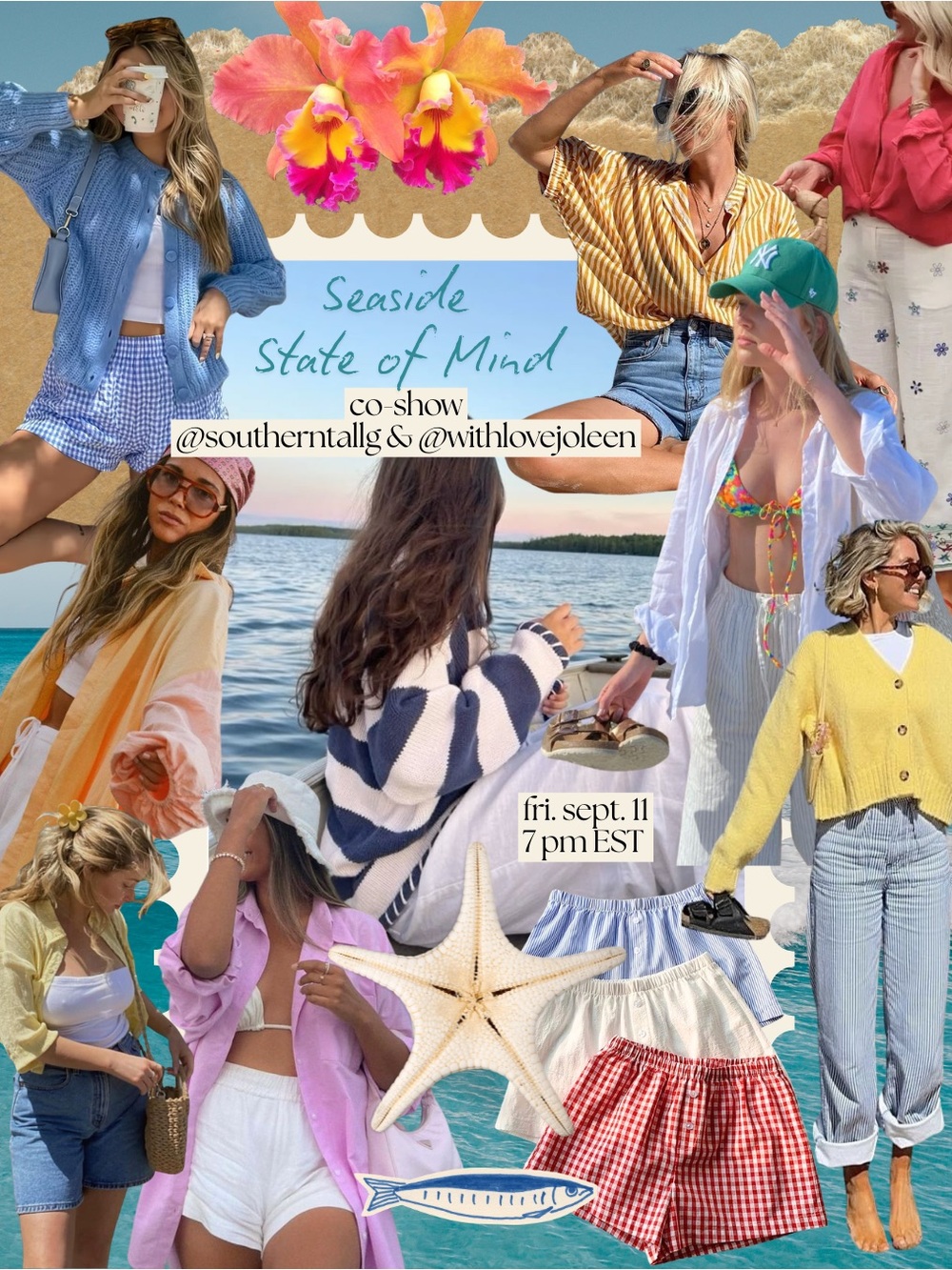 Fri. 9/11 Seaside State of Mind: Coast to Coast Styles co-show w/ @southerntallg